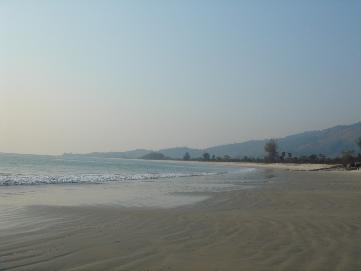Southern end of Tizit beach.